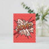 LEUKE Retro Stripboek Pop Art Briefkaart (Staand voorkant)