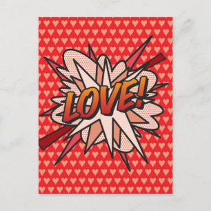 LEUKE Retro Stripboek Pop Art Briefkaart