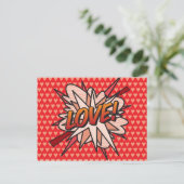 LEUKE Retro stripboek Pop Art Briefkaart (Staand voorkant)
