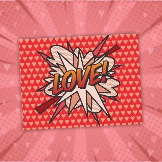 LEUKE Retro stripboek Pop Art Briefkaart