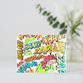 Leuke Retro Stripboek Pop Art Briefkaart (Staand voorkant)