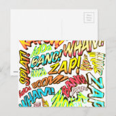 Leuke Retro Stripboek Pop Art Briefkaart (Voorkant / Achterkant)