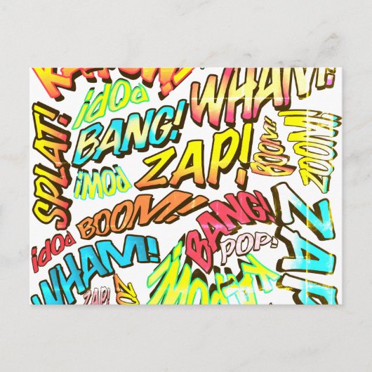 Leuke Retro Stripboek Pop Art Briefkaart (Voorkant)