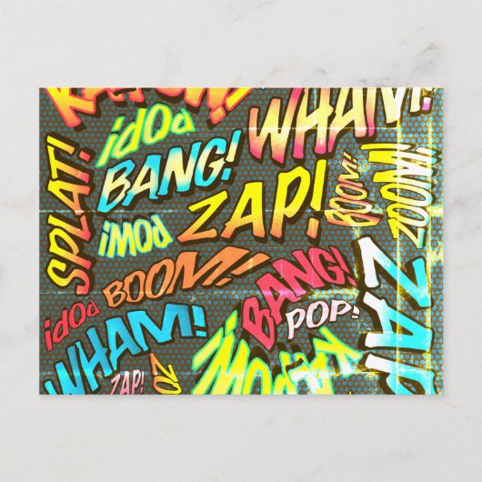 Leuke Retro Stripboek Pop Art Briefkaart (Voorkant)