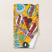 Leuke Retro Stripboek Pop Art Explosies Bad Handdoek (Handdoek)