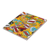 Leuke Retro Stripboek Pop Art Explosies Tegeltje (Zijkant)