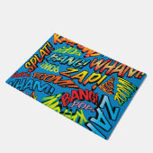 Leuke Retro Stripboek Pop Art Geluiden Deurmat (Schuin)