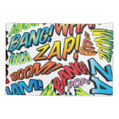 Leuke Retro Stripboek Pop Art Geluiden Kussensloop (Achterkant)