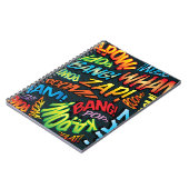 Leuke Retro Stripboek Pop Art Geluiden Notitieboek (Linkerzijde)