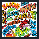 Leuke Retro Stripboek Pop Art Geluiden Poster<br><div class="desc">Een leuk,  cool en trendy retro stripboek pop art-geïnspireerd ontwerp dat de knal,  zap,  pow in je dag brengt. Het perfecte cadeau voor superhelden,  je vrienden,  familie of als traktatie voor jezelf. Ontworpen door ComicBookPop© op www.zazzle.com/comicbookpop*</div>