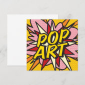 Leuke Retro Stripboek POP ART Kaart (Voorkant / Achterkant)