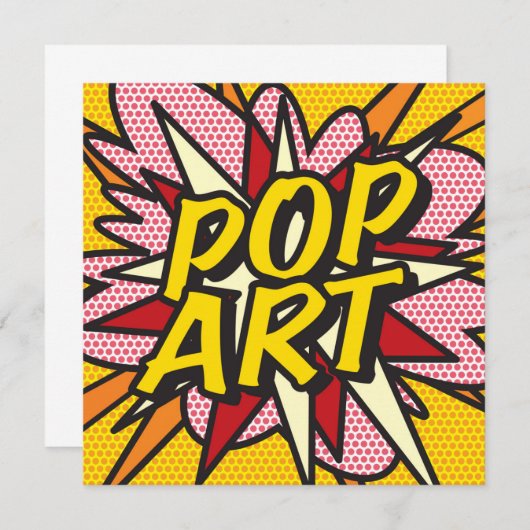 Leuke Retro Stripboek POP ART Kaart (Voorkant / Achterkant)