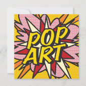Leuke Retro Stripboek POP ART Kaart (Voorkant)