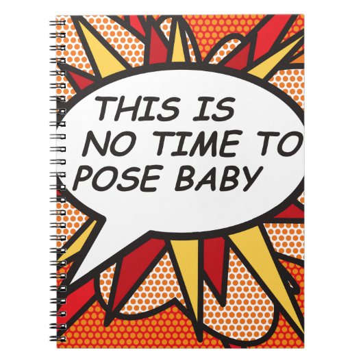 Leuke Retro Stripboek Pop Art Notitieboek (Voorkant)