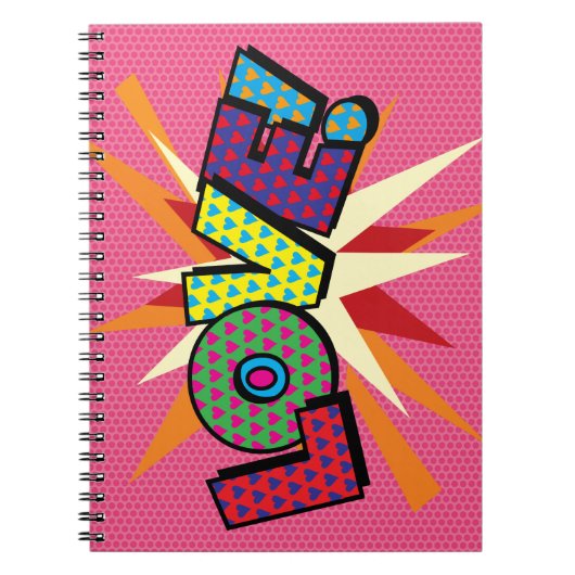 LEUKE Retro stripboek Pop Art Notitieboek (Voorkant)