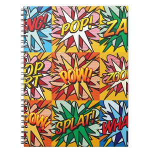 Leuke Retro Stripboek Pop Art Notitieboek