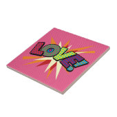 LEUKE Retro stripboek Pop Art Tegeltje (Zijkant)