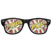 Leuke Retro Stripboek POP Zonnebril (Voorkant)