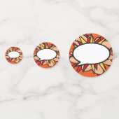 Leuke retro striptekst ballon confetti (Voorkanten)