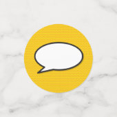 Leuke Retro Striptekstballon Confetti (Kleine voorkant)