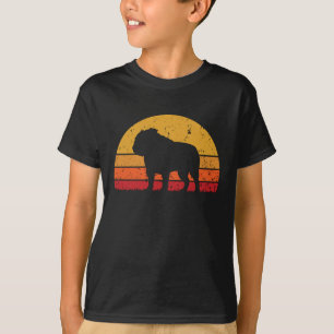Leuke retro Sunset Bulldog T-shirt
