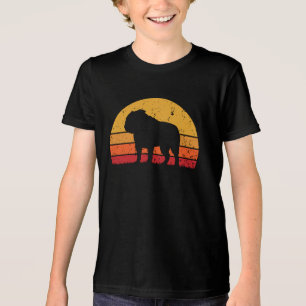 Leuke retro  Sunset Bulldog Tri-Blend Shirt