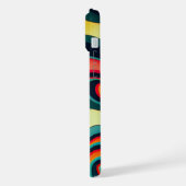 Leuke Retro Swirl iPhone 15 Plus Hoesje. Hoesje (Linkerkant)