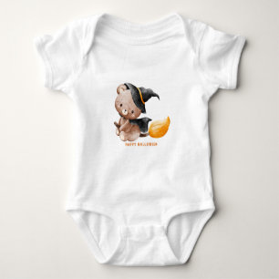 Leuke Retro "Trick or Treat" Spetterende Halloween Romper