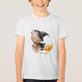 Leuke Retro "Trick or Treat" Splash Halloween Tri-Blend Shirt