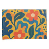 Leuke Retro Tuin Collage Patroon Motief Kussensloop (Voorkant-Rechts)