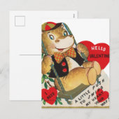 Leuke retro  Valentijn nijlpaard Feestdagenkaart (Voorkant / Achterkant)