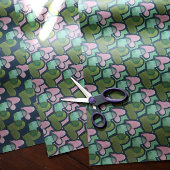 Leuke Retro Valentijnsdag Harten Valentijn Inpakpapier Vel