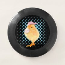 Leuke Retro Vibes Chick Blowing Bubblegum Zwart