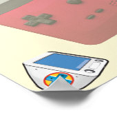 Leuke Retro Video Gamer 🎮 50ste verjaardag Poster (Hoek)