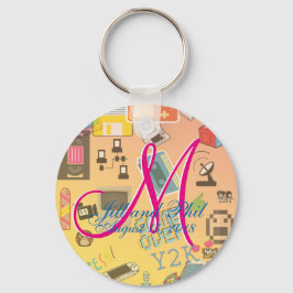 Leuke Retro Video Gamer 🎮 Nerd Alert Sleutelhanger