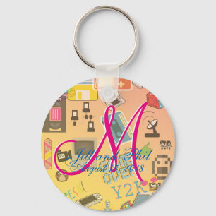 Leuke Retro Video Gamer 🎮 Nerd Alert Sleutelhanger