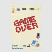 Leuke Retro Video Gamer 🎮 Nerd Golfhanddoek (Voorkant)