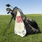 Leuke Retro Video Gamer 🎮 Nerd Golfhanddoek (Groen)