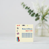 Leuke Retro Video Gamer 🎮💍 Trouwen Informatiekaartje (Staand voorkant)