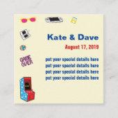 Leuke Retro Video Gamer 🎮💍 Trouwen Informatiekaartje (Voorkant)