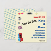 Leuke Retro Video Gamer 🎮💍 Trouwen Save The Date (Voorkant / Achterkant)