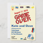 Leuke Retro Videogamer 🎮 Trouwen Kaart (Voorkant)