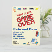 Leuke Retro Videospellen 🎮 Trouwen Kaart (Staand voorkant)