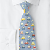 Leuke Retro Vintage Auto's Blauw Stropdas
