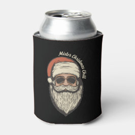 Leuke Retro Vintage Zonnebril Kerstman Vakantie Blikjeskoeler
