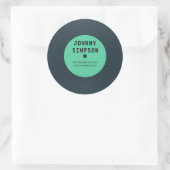 Leuke Retro Vinyl LP Record Tekst Sjabloon Sticker (Tas)