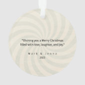 Leuke retro vrienden familie vakantie feest ornament (achterkant)