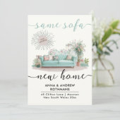 Leuke Retro Zelfde Sofa Nieuwe Home Bloemen Waterv Aankondiging (Staand voorkant)