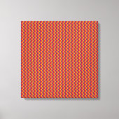 Leuke Retro Zigzag Wrapped Canvas Afdruk (Voorkant)