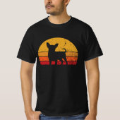 Leuke retro  zonsondergang Chihuahua T-shirt (Voorkant)